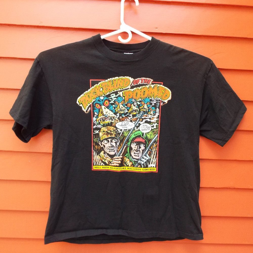 Vintage Jon Q Wright Pop Art Comic Hunting T-Shirt